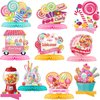 10 Pieces Candyland Party Decorations Candyland Table Centerpieces Candyland Table Decorations Candyland Honeycomb Centerpieces Candyland Decorations for Birthday Baby Shower Sweet Shop Party Supplies