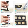 Rustark 500 Sets Grommet Kit 3/16 Inch Grommet Setting Tool Metal Eyelets Set with 4 Pieces Install Tool Kit in Storage Box for Clothes Shoes Bag Paper Leather Crafts DIY Projects (10 Colors)