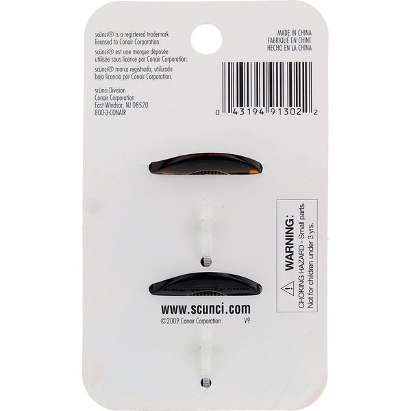Scunci 9130203h048 Clutch Jaw Clips Assorted Colors, 1.6 Ounce