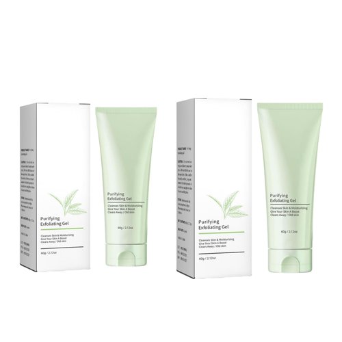 Purifying Exfoliating Gel,Purifying Exfoliating Moisturizing Gel,Deep Cleansing Face and Body Exfoliating Scrub Gel,Exfoliating Scrub,Purifying Exfoliating Scrub 2PCS
