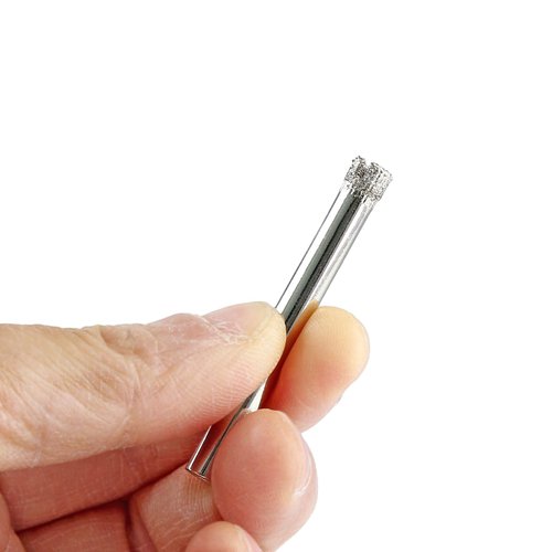 PHITUODA 15pcs 1/4-Inch / 6mm Diamond Drill Bits, Small Diamond Hole Saw Hollow Core Drill Bits for Glass Ceramic Porcelain Tiles Marble Granite Quartz