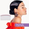 MARY LAVENDER Side Hair Comb with Pearls Rhinestone for Women Hold Bangs Hair Twist Clips, French Twist Hair Pin Decorative Hair Accessories for Girls Kids 5pcs