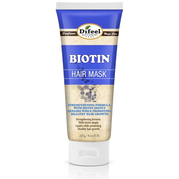 Difeel Biotin Hair Mask 8 oz. - Deep Conditioning Mask Hair Treatment for Hair Growth, Hair Mask for Hair Loss
