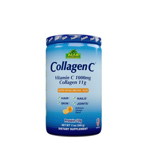 ALFA VITAMINS CollagenC Hydrolysate Peptides Powder Supplement with 1,000mg Vitamin C - Premium Q...