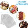 Labeol 300pcs Cellophane Treat Bags with Ties, Clear Goodie/Gift Bags For Candy, Cookie, Party Favor, Packaging, 6X9 5X7 4X6