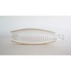 Generic Shimmering pearly white marbled banana hair claw clamp clip