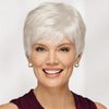 Short Hair Wigs with Natural Bangs,Bangs Hair Clip Synthetic Hair Pixie Cut Short Hair Wigs for Women with Thinning Hair Natural Daily Use Hair (#5)