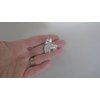 Generic Small mini light silver metal daisy flower hair claw clip