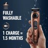 King C. Gillette Beard Trimmer PRO with 40 Beard Length Settings in Precise 0.5mm Steps, Cordless Design & 1 Trimmer, 1 Brush, 2 Combs, 1 Charger and 1 Zip Pouch