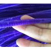 Carykon 100 PCS Fuzzy Chenille Stems Pipe Cleaners for Arts and Crafts (Purple)