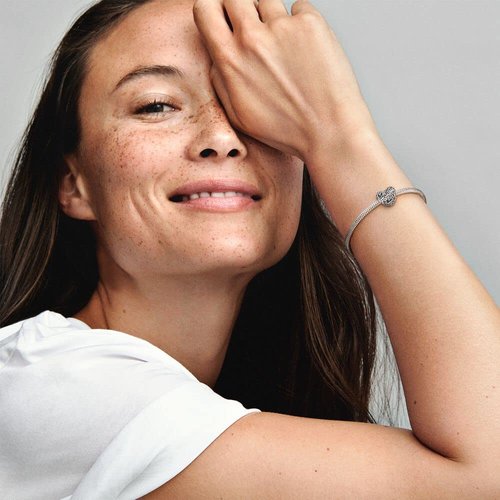 Pandora Family Heart Charm - Compatible Moments Bracelets - Jewelry for Women - Gift for Women in Your Life - Made with Sterling Silver, No Gift Box