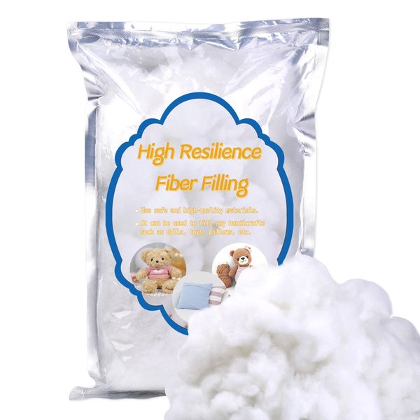 MORFEN 150g/5.3oz Premium Fiber Fill Stuffing, Stuffed Animal Stuffing, Pillow Stuffing for Pillows, Craft Stuffing Cotton, Cushions Stuffing, High Resilience Fill Fiber Stuffed Crafts, or DIY