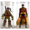 Plymor Plastic Action Figure Tube, 3" Wide by 5.5" Tall, with Clear Acrylic Base, Pack of 2