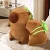SHINUOER Capybara Plush Cute Capybara Stuffed Animal Kawaii Plush with Turtle Backpack Capybara Gifts Cute Plush Pillow Birthday for Kids Boys Girls 12 Inch