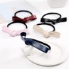 6Pcs Modern Simple Bow Hair Band Elastic Bows Ponytail Holder Rubber Band Tie Hair Rope Hair Scrunchies Bowknot Hair Accessories for Women Headwear