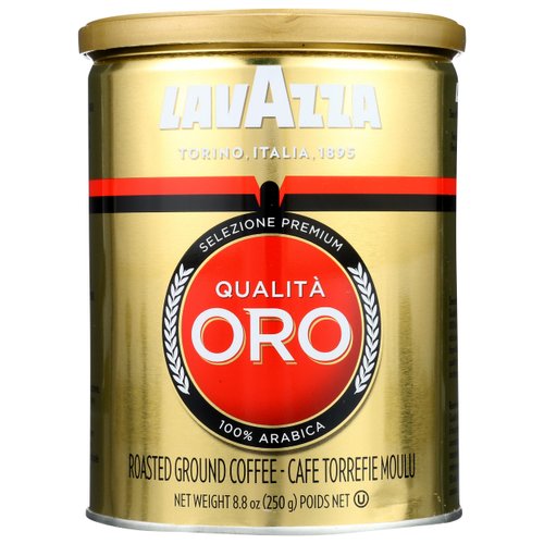 Lavazza Qualita Oro Ground Coffee, 8.8 Ounce (Pack of 1) - Packaging May Vary