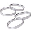 ZHTEAPR 4pcs Wheel Hub Centric Rings 72.6 72.56 to 57.1 OD=72.6mm ID=57.1mm Aluminium Alloy Wheel Hubrings 57.1 to 72.6
