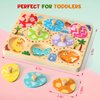 Zeoddler Wooden Puzzles for Toddlers, 8 Pcs Dinosaur Matching Egg Puzzle, Montessori Toys for Boy Girl Easter Birthday Gifts, Preschool Learning Activities & Educational Toys for Boys, Girls