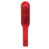 Clamp V-Shaped Hair Straightening Brush - Double-Sided Anti-Static Styling Comb for Hairstyling - Hairdressing Tool for Women, Men, Home and Barber Shop (Red)