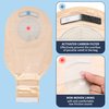 20 pcs Colostomy Bags, Rainlotus Ostomy Bag one-Piece ostomy Supplies, 20mm-70mm Cut-to-Fit Drainable Pouches with Velcro Closure for Ileostomy Stoma Care
