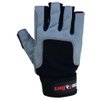 MRX BOXING & FITNESS Sailing Gloves with 3/4 Finger and Grip for Men and Women, Great for Kayaking, Workouts and More Grey/Black