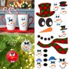Snowman Face Stickers Snowman Decals Christmas Wall Decals Snowman Faces Decals Refrigerator Wall Stickers Window Cling Decal Lovely Snowman Face Art Wall Decor Christmas Decorations
