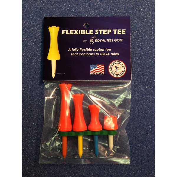 Royaltees R4 Variety Pack, Flexible Golf Tees (White)