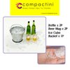 COMPACTINI Miniature Model 1:12 Scale Set Dollhouse Accessories Beverage Beer Bottle Miniature Mug/Ice Cube/Bucket (Bottle 2P, Mug 2P, Ice Cube, Bucket)