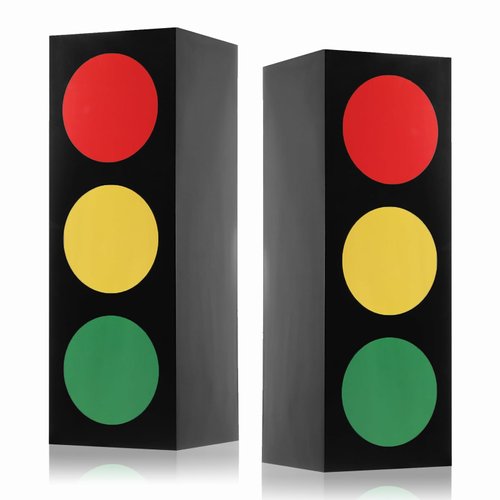 2 Pcs Traffic Light Favor Boxes 17 Inch Cars Birthday Decorations Transportation Boxes for Centerpieces for Boy Girl Car Theme Birthday Party Construction Birthday Party Goodie Boxes Gift Box