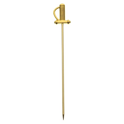 Barfly Cocktail Picks, Sword, Gold Plated, 4.5", Set of 12