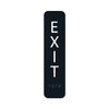 ALPHA DOG ADA SIGNS - Vertical Exit Sign with Braille for Business, 8x2 Inch, ADA Compliant, Indoor or Outdoor, Easy Installation, Made in the USA, Black