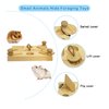 MUYG Wooden Hamster Foraging Toys,Enrichment Foraging Toy Guinea Pig Interactive Hide Treats Puzzle Snuffle Game Small Animal Chew Toys for Chinchilla Rat Bunny Hedgehog Gerbils