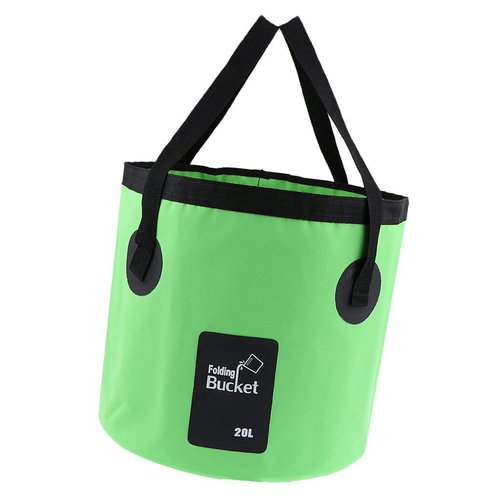 AINAAN Multifunctional Collapsible Portable Travel Outdoor Wash Basin Folding Bucket Water Storage Bag for Camping Hiking Travel Fishing Caravan Washing (Green