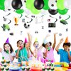LXlucktim Soccer Birthday Party Decorations, 178 Pcs Soccer Ball Theme Party Supplies for Boys Baby - Banner, Cake, and Cupcake Toppers, Balloons. Hanging Swirl, Backdrop, Soccer Stickers