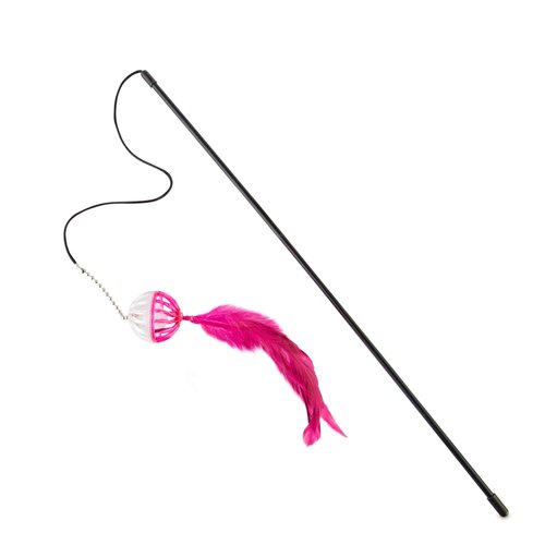 Leaps & Bounds EZ Snap Lattice Ball Cat Teaser, 34" Length