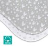 Bassinet Sheets Fit for Most Bedside Sleeper Bassinet & Bedside Crib Mattress, 2 Pack, 100% Jersey Knit Cotton Bassinet & Bedside Sleeper Sheets, Grey Hearts and White Stars Print for Baby