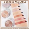 XINGXYUEL White Highlighter Makeup Palette Shimmer Face Highlighter Powder Palette Iluminadores De Maquillaje Narutal Glow Highlighters Pressed Powder Makeup for Face-03 Champagne Gold