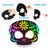 WATINC 30pcs Day of The Dead Skull Scratch Mask Gift Set for Kids, Halloween DIY Magic Scratch Paper, Skull Craft Kit for Mexican School Classroom Activity Art Project Party Favors Supplies