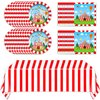Circus Theme Paper Plates and Napkins Circus Party Decorations Tableware Set Carnival Circus Theme Dinner Plates Circus Party Tablecloths for Kids Circus Birthday Party Decor Supplies