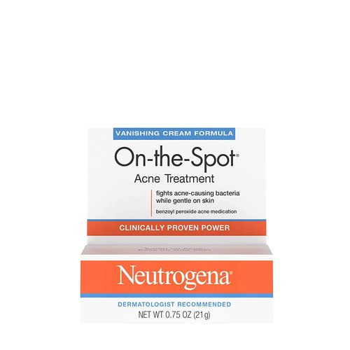 Neutrogena On-The-Spot Acne Treatment Vanishing Cream Formula 0.75 oz (Pack of 2)