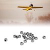 RiToEasysports Landing Gear Stopper Set Wheel Collar, 20Pcs RC Airplane Plane Landing Gear Wheel Stop Collar 2.1mm Stainless Steel Exquisite Craftsmanship