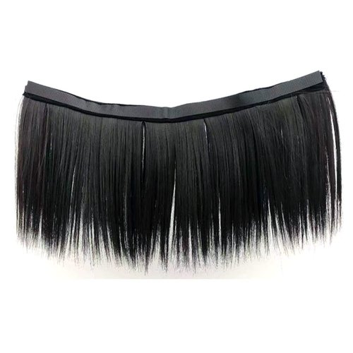 NOOFNO Hair Extensions,Can be attached to Our Hat to Form a Hat Wig,Cap Hat with Hair Attached for Women (HAIR:Straight 7in/Black)