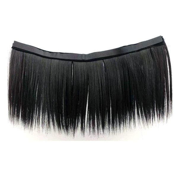 NOOFNO Hair Extensions,Can be attached to Our Hat to Form a Hat Wig,Cap Hat with Hair Attached for Women (HAIR:Straight 7in/Black)