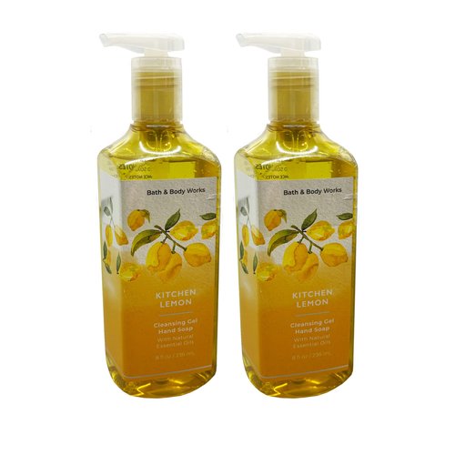 Bath & Body Works Deep Cleansing Hand Soap 2 Pack 8 oz. (Kitchen Lemon)