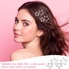 OIIKI Star Hair Clips Pins Silver 8pcs, Star Hair Barrettes Elegant Metal Hair Clips Rhinestone Hairpin, Hollow Geometric Hair Pins for Women Girls Hair Styling Accessories