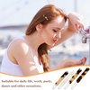 Mxxipp 4Pcs French Barrettes Slides Clips for Women Fine Hair 2 Inch Tortoise Shell No-slip Grip Clasp Classic Glossy Acrylic Hair Clips Ponytail Holders for Girls