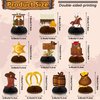 DTOFOOT 10 Pcs Cowboy Party Decorations, Wild West Cowboy Honeycomb Centerpieces for Tables Cowboy Party Decorations Western Themed Party Decorations Cowboy Birthday Party Decorations