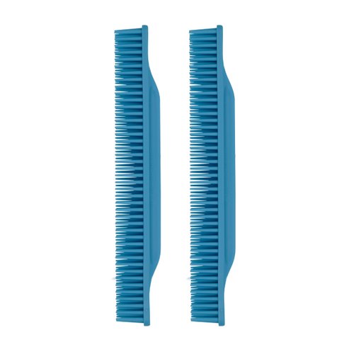 Allegro Combs #70 Wide Tooth Combs Defining Brush Comb 3-Row Wide Tooth For Curly Hair Comb For Women Curly Hair, Hair Stylists Hair Comb 2 Piece (Baby Blue)