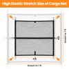 Truck Bed Net, Highly Elastic Cargo Net for Pickup Truck Bed, Stretchable Mesh Organizer for Pickup Trunk Bed, Suitable for Daily Light Loads of Trucks, 4'x4’ Stretches to 7‘x 7’