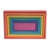 TickiT - 73414 Wooden Rainbow Architect Rectangles - Nesting Puzzle - Stacking Blocks for Ages 12M+